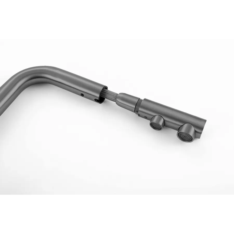 Комбінований змішувач на кухню графітовий 4в1 Nett FWGr-33