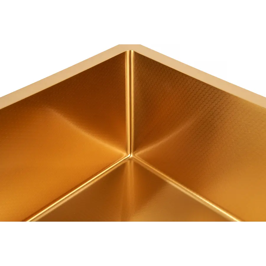 Золота мийка для кухні з декором нержавіюча під стільницю Nett NGS-5045