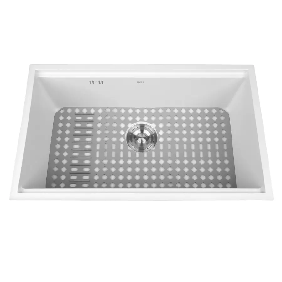 Біла мийка на кухню під стільницю 1.5 мм з нержавіючої сталі Nett NW-7042 Біла мийка на кухню під стільницю 1.5 мм з нержавіючої сталі Nett NW-7042