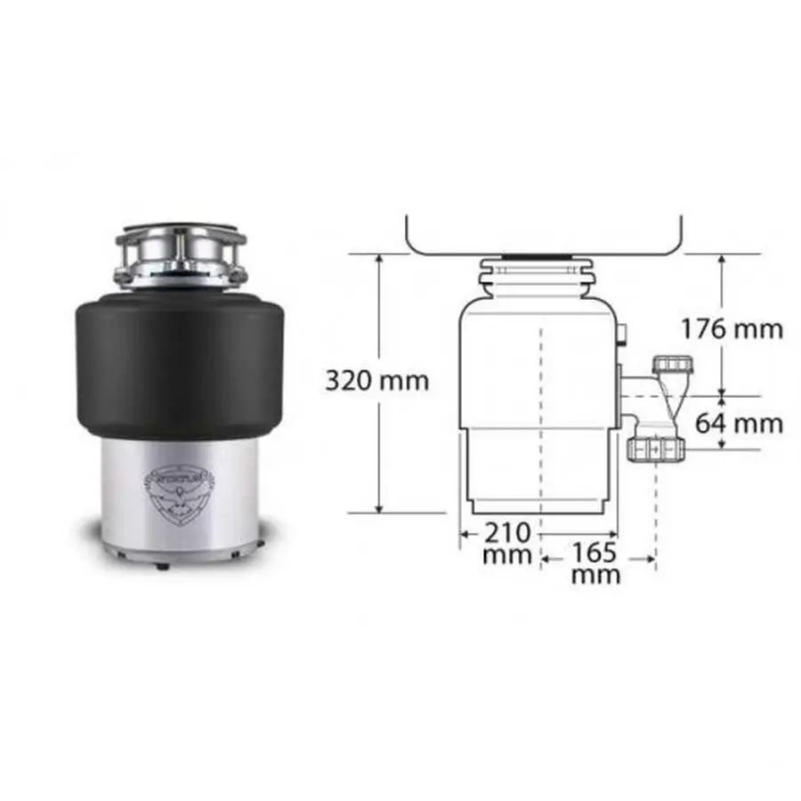 Измельчитель пищевых отходов STATUS Premium 150