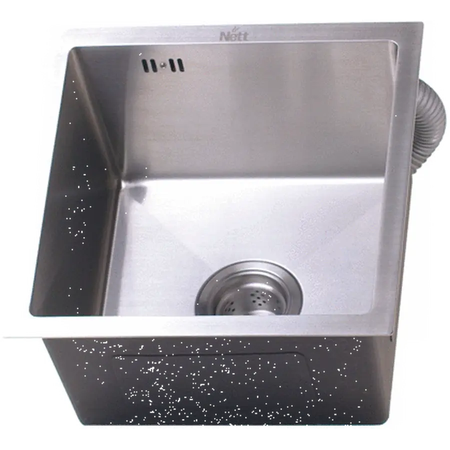 Кухонна мийка з нержавіючої сталі 50 см під стільницю Nett NS-5045