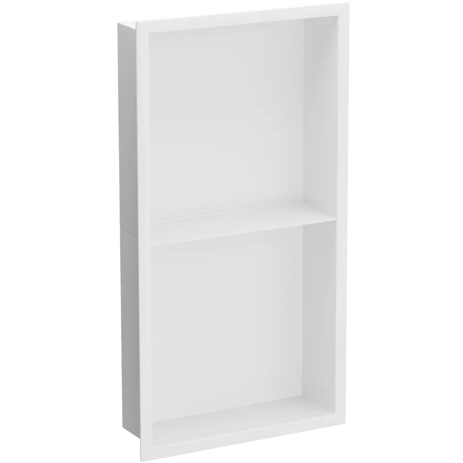 Полиця для душу металева вбудована біла 60 см Nett YW-60