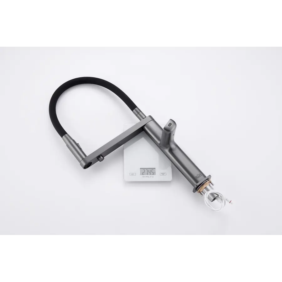 Кухонний змішувач графітовий сенсорний з фільтрованою водою Nett AG-43