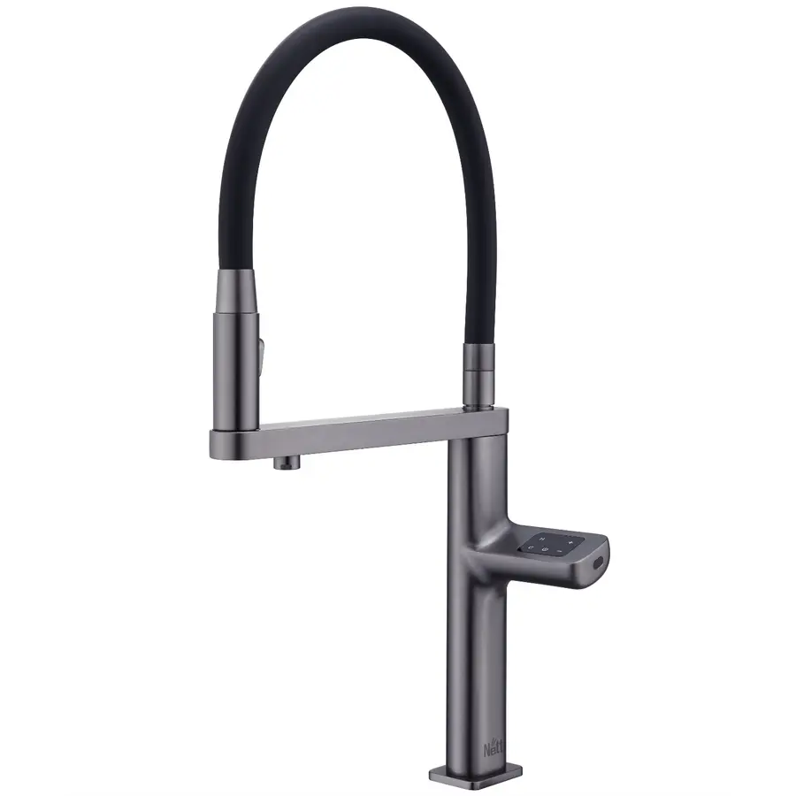 Кухонний змішувач графітовий сенсорний з фільтрованою водою Nett AG-43