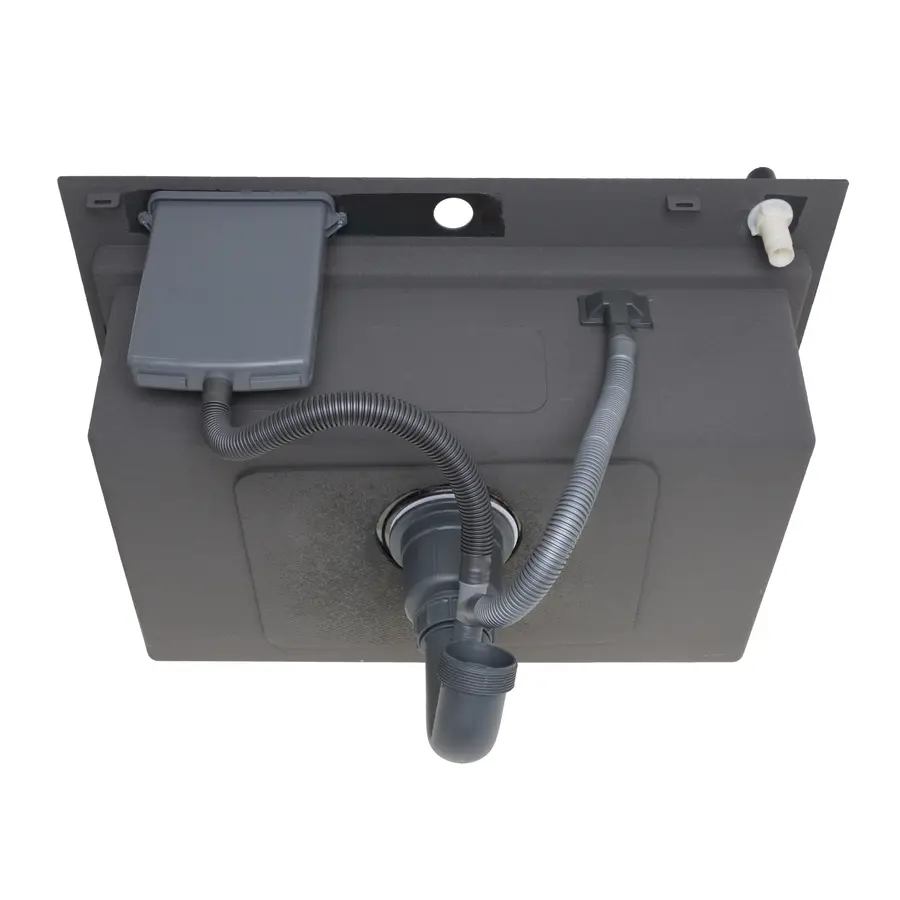 Чорна кухонна мийка з нержавійки 1.5 мм багатофункціональна Nett NB-7048