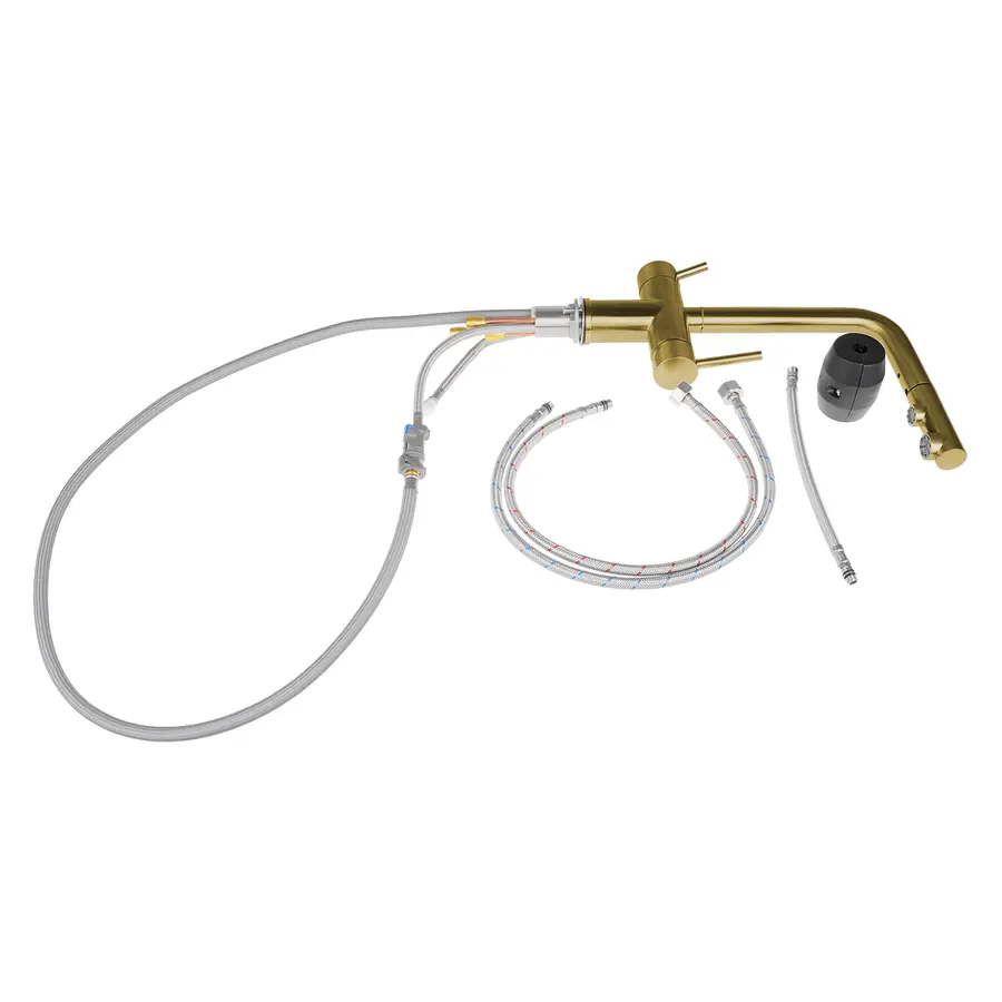 Комбінований змішувач на кухню золотий 4в1 Nett FWG-33