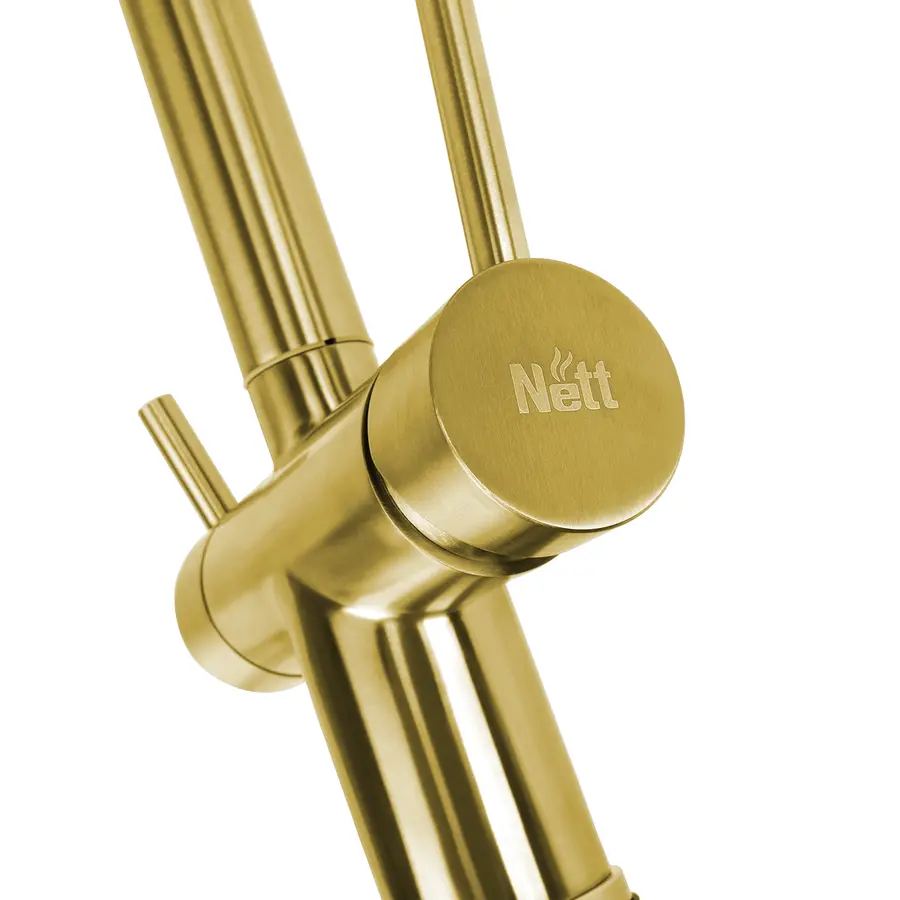 Комбінований змішувач на кухню золотий 4в1 Nett FWG-33