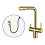 Комбінований змішувач на кухню золотий 4в1 Nett FWG-33
