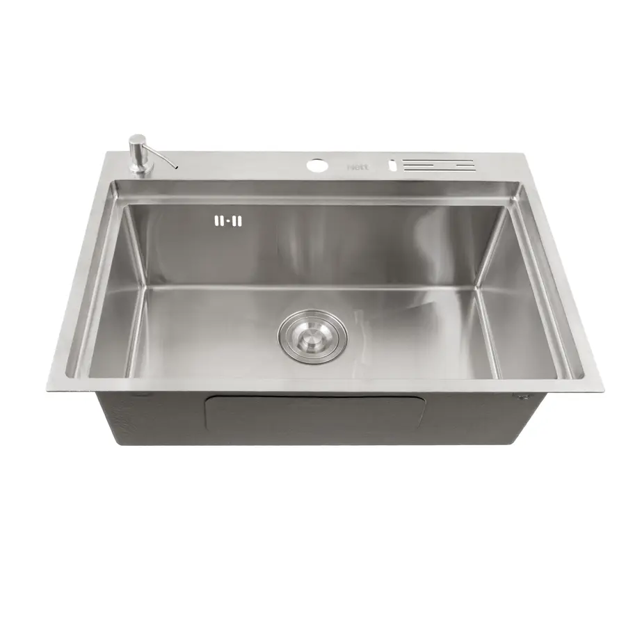 Накладна мийка для кухні з нержавійки кухонна станція Nett NS-7048