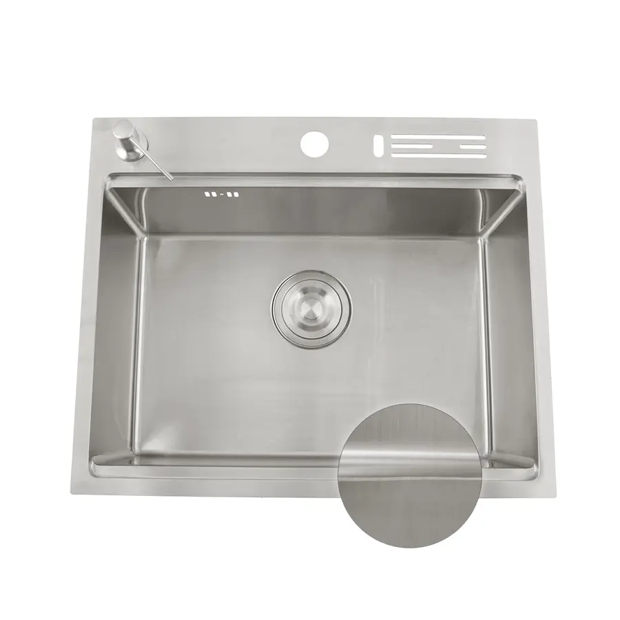 Мийка для кухні накладна з нержавійки кухонна станція Nett NS-5747