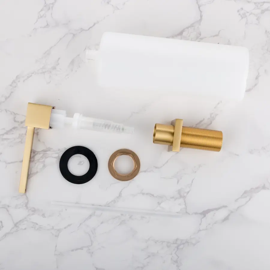 Дозатор для кухонної мийки золотий врізний Nett DTG-300