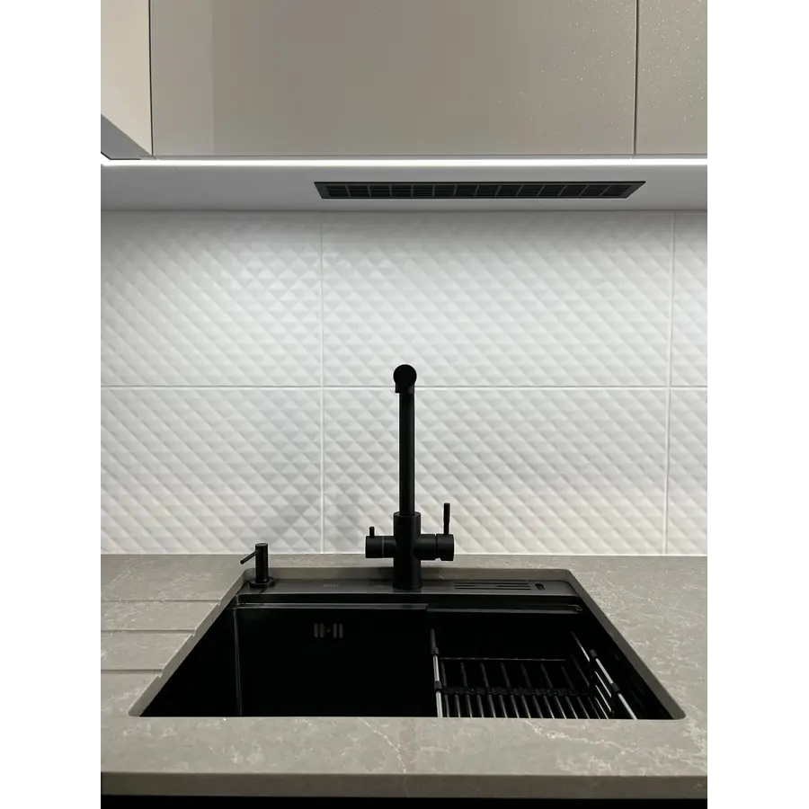 Чорний кран на кухню на дві води "Frosh" Nett FB-33