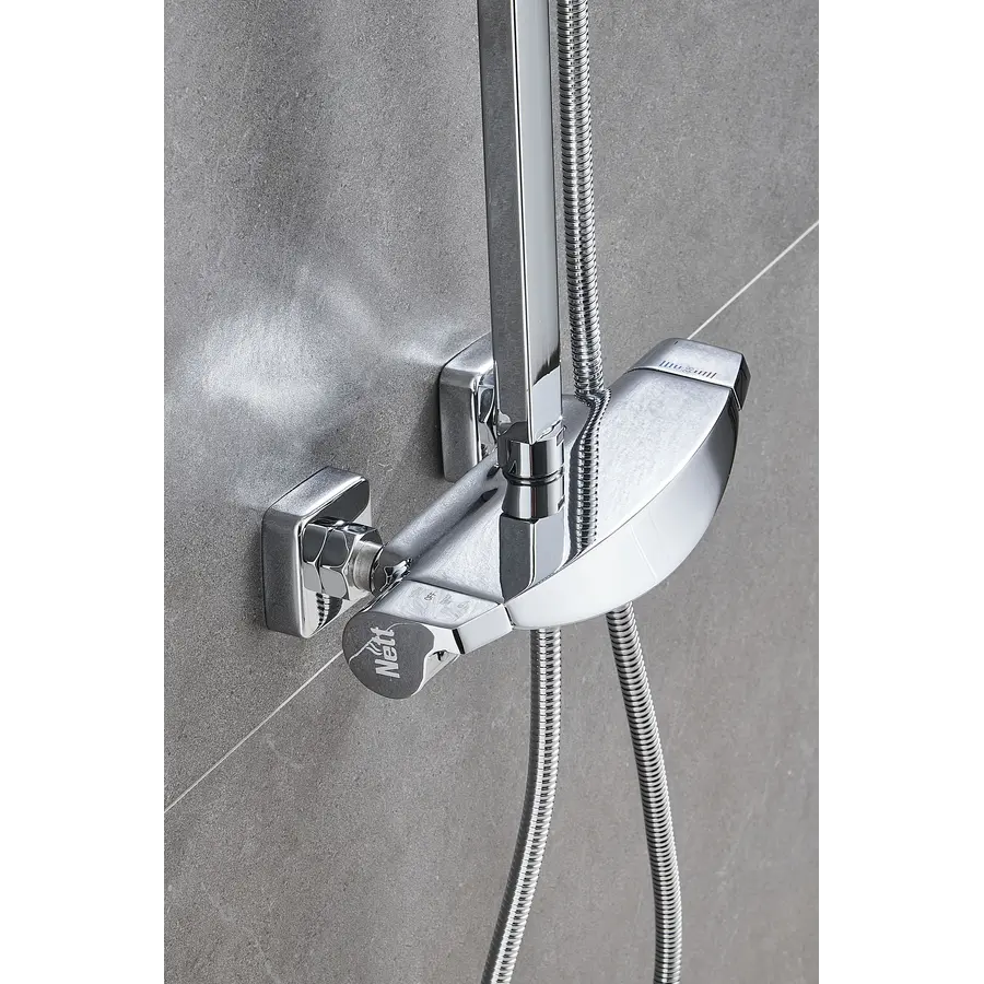 Душова система з термостатом зовнішнього монтажу Nett STH-32