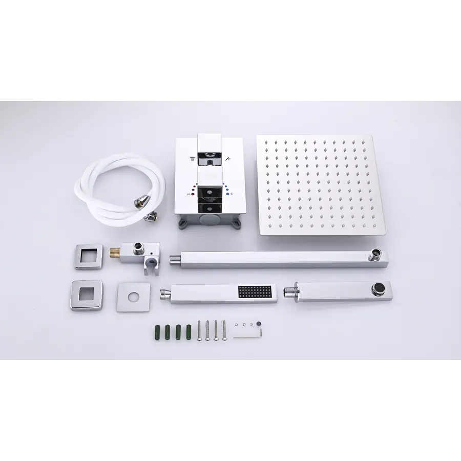 Душова система з термостатом внутрішнього монтажу з виливом Nett TSH-521