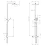 Душова система з термостатом зовнішнього монтажу Nett STH-32