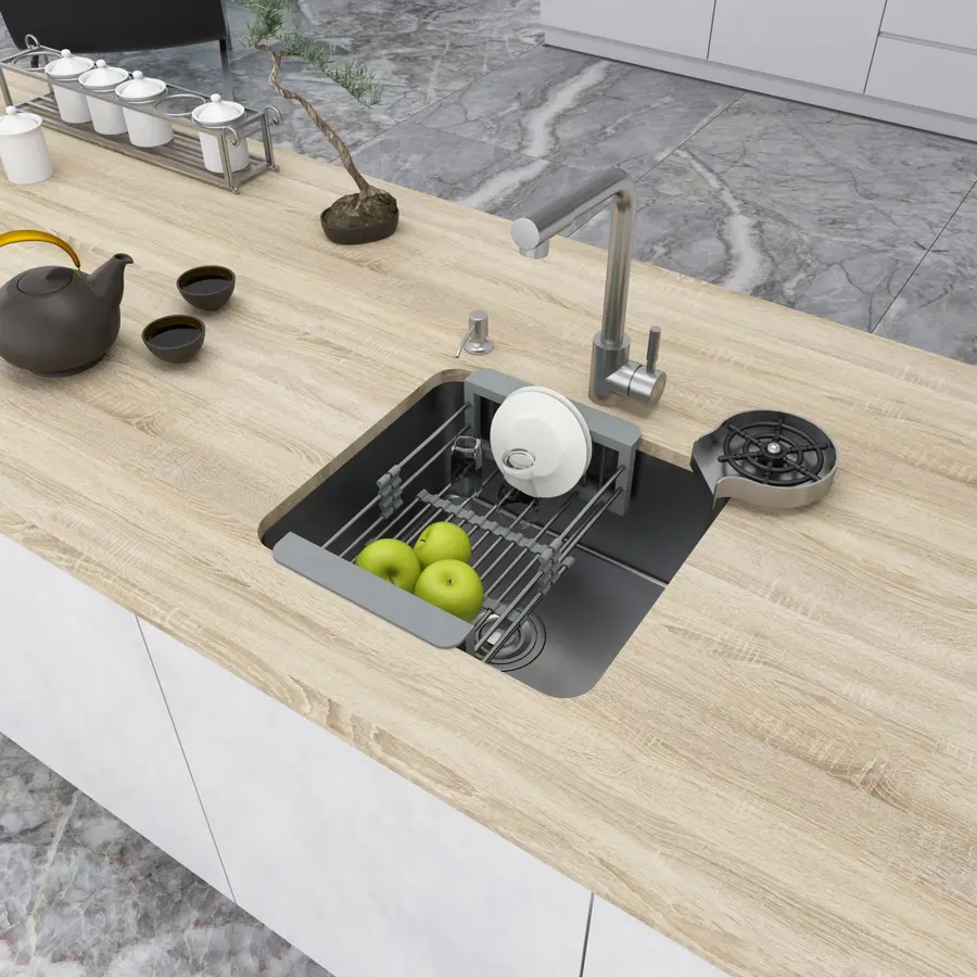 Мийка кухонна з нержавіючої сталі 45 см під стільницю Nett NS-4643