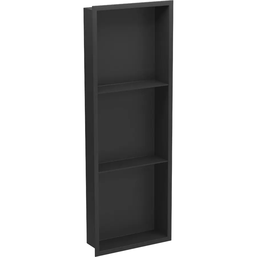 Полиця до ванної кімнати вбудована чорна 90 см Nett YB-90