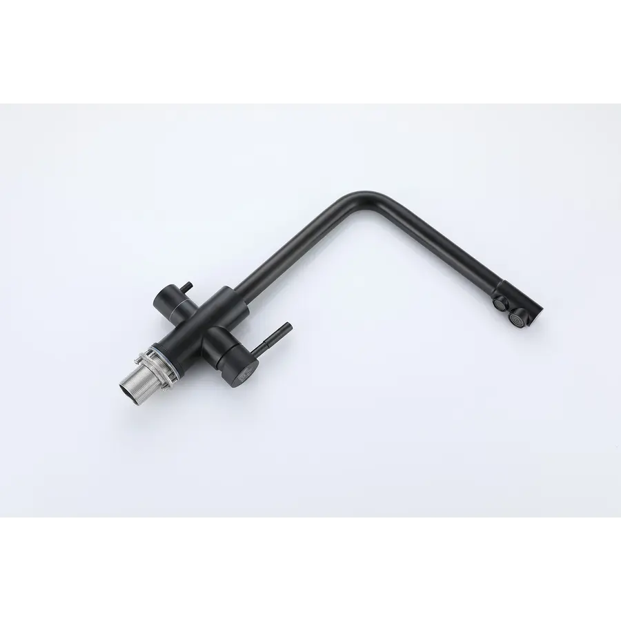 Чорний кран на кухню на дві води "Frosh" Nett FB-33