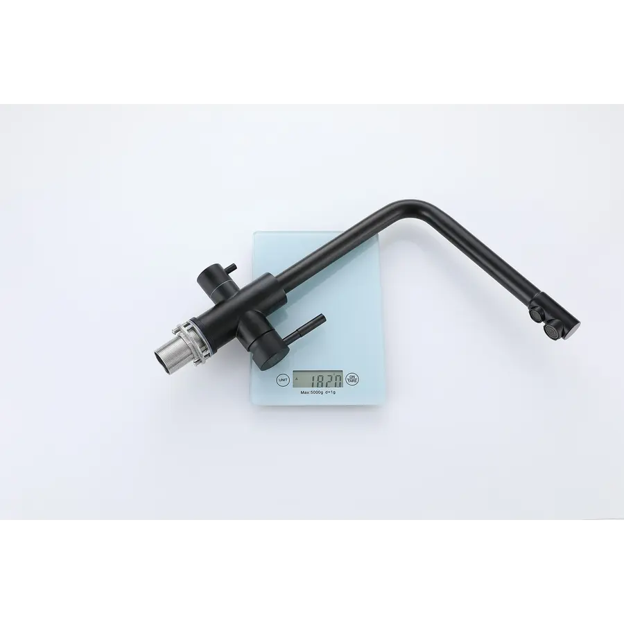 Чорний кран на кухню на дві води "Frosh" Nett FB-33