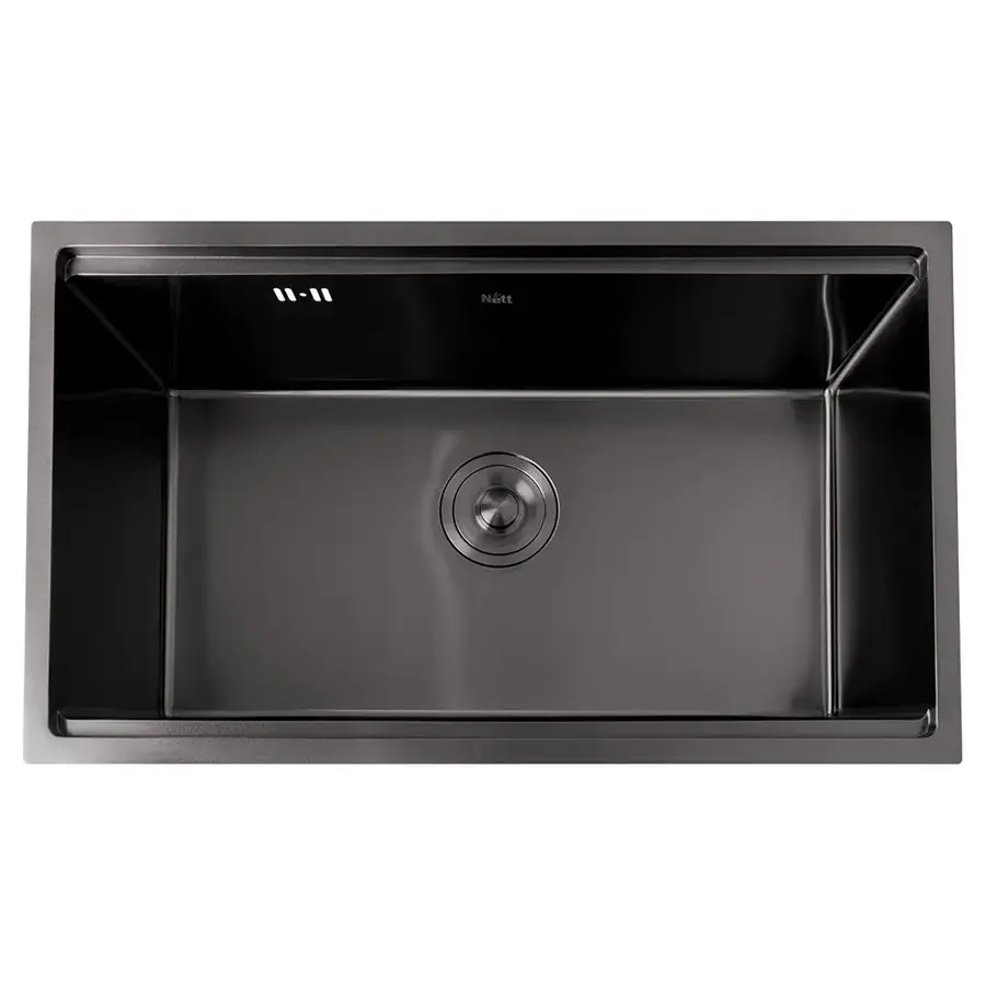 Чорна мийка під стільницю 1.5 мм багатофункціональна Nett NB-7042