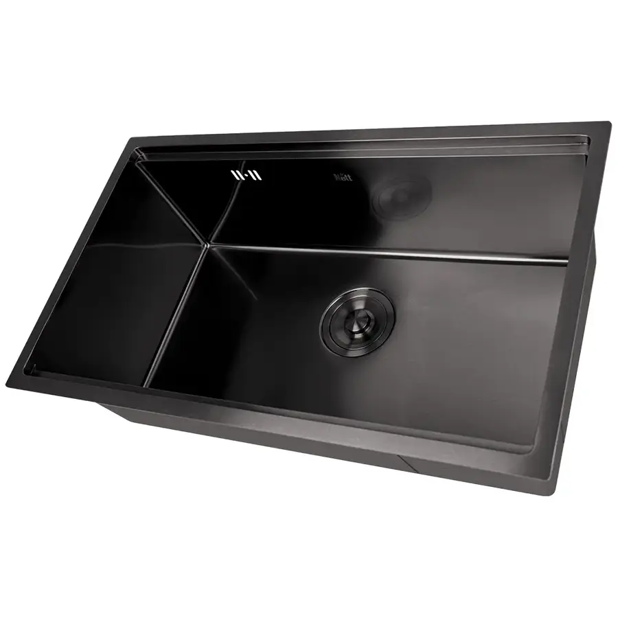 Чорна мийка під стільницю 1.5 мм багатофункціональна Nett NB-7042