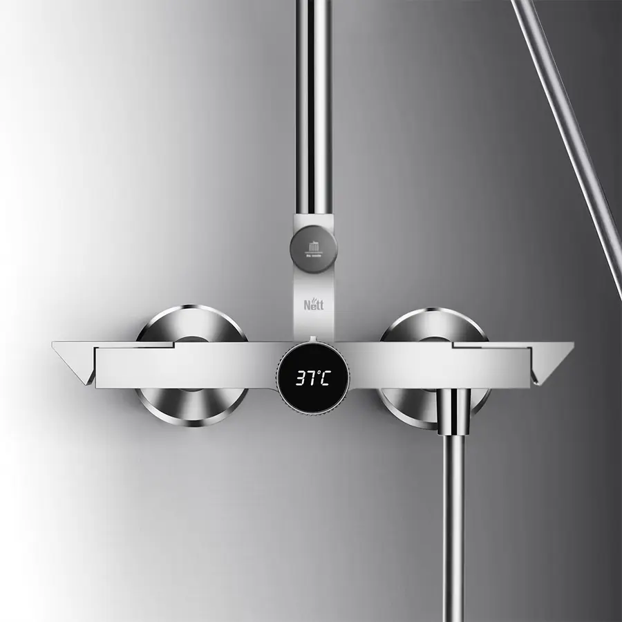 Душова система зовнішнього монтажу для душу хром Nett WH-19