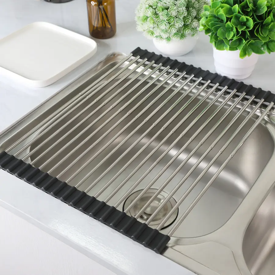 Килимок для мийки нержавіючий розсувний Nett KU-19(52)