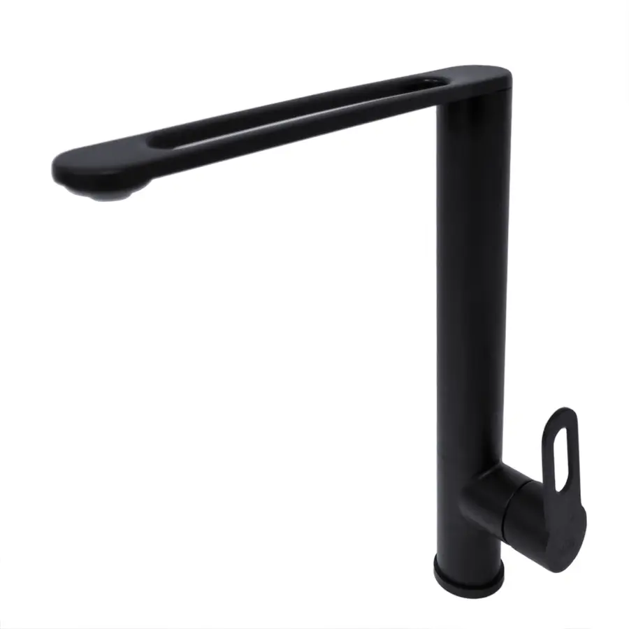 Змішувач чорний для мийки кухонної з нержавійки Nett OB-30