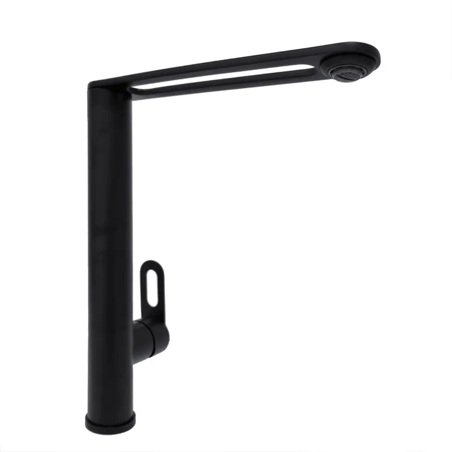 Змішувач чорний для мийки кухонної з нержавійки Nett OB-30