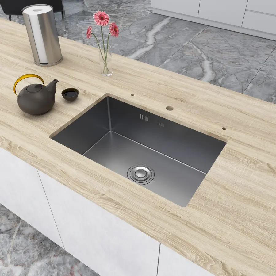 Мийка для кухні з нержавійки під стільницю Nett NS-6845