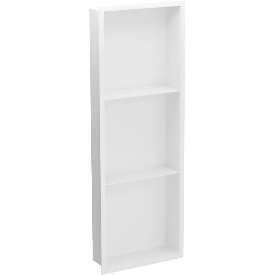 Полиця до ванної металева вбудована біла 90 см Nett YW-90