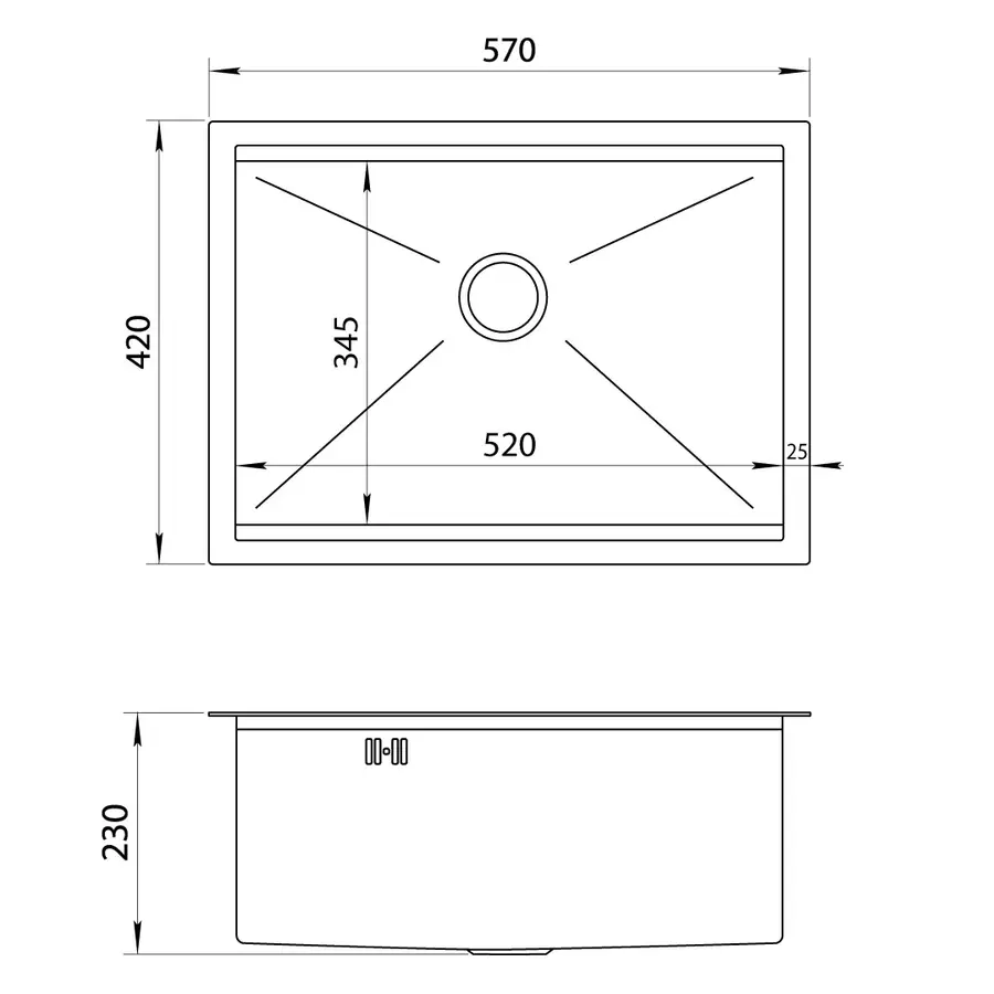 Комплект чорної кухонної мийки та змішувача з нержавіючої сталі NB-5742
