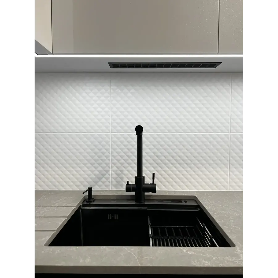 Кухонна мийка чорна з нержавійки 1.5 мм накладна багатофункціональна Nett NB-5747