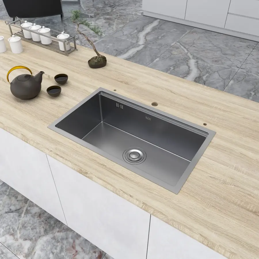 Кухонна мийка під стільницю 1.5 мм кухонна станція Nett NS-7042