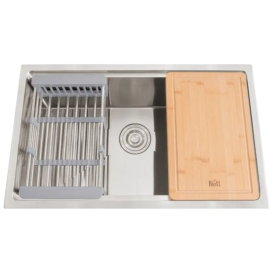 Кухонна мийка під стільницю 1.5 мм кухонна станція Nett NS-7042