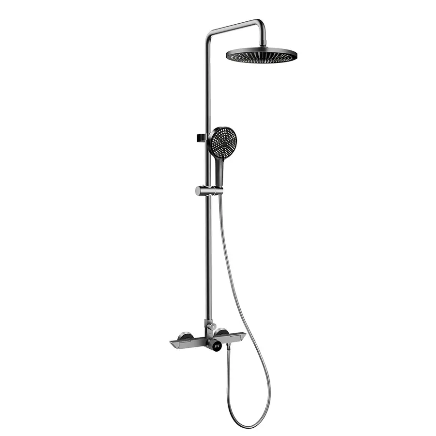 Душова система зовнішнього монтажу для душу графітова Nett WGr-19