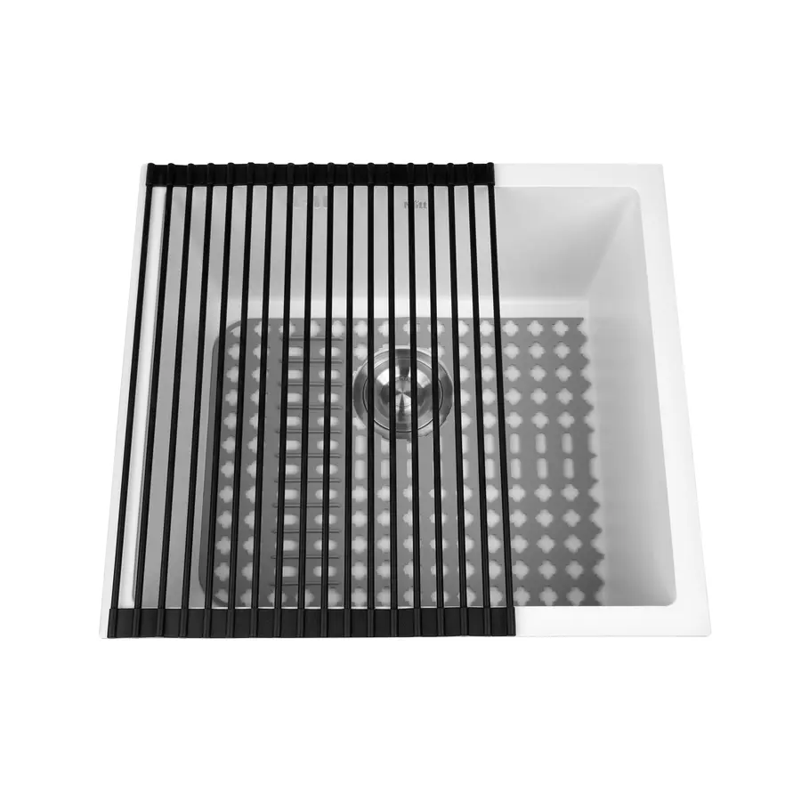 Біла кухонна мийка під стільницю 1 мм з нержавіючої сталі Nett NW-5045 Біла кухонна мийка під стільницю 1 мм з нержавіючої сталі Nett NW-5045