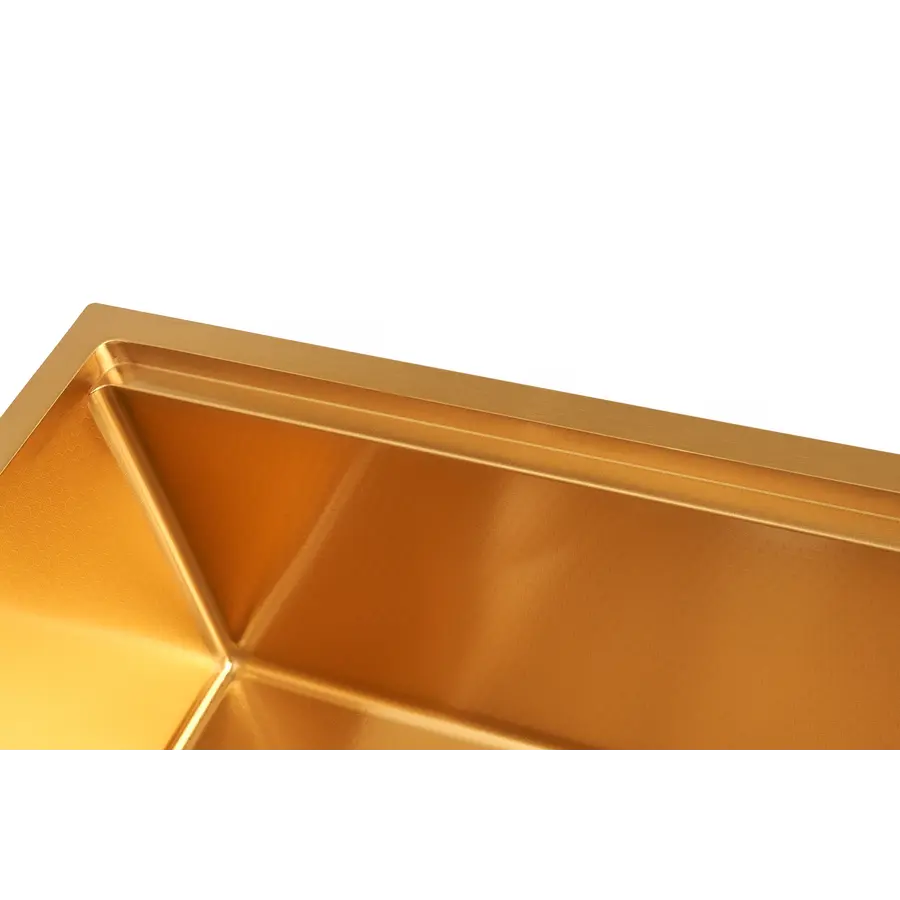 Золота мийка під стільницю з декором нержавіюча Nett NGS-5742