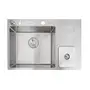 Кухонна мийка з нержавіючої сталі з вбудованим смітником Nett NSM-7047