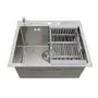 Накладна мийка для кухні з нержавійки 45 см Nett NS-5245 Накладна мийка для кухні з нержавійки 45 см Nett NS-5245