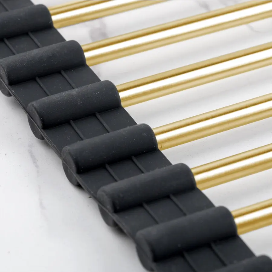 Золотий нержавіючий килимок для мийки Nett KG-19(43)