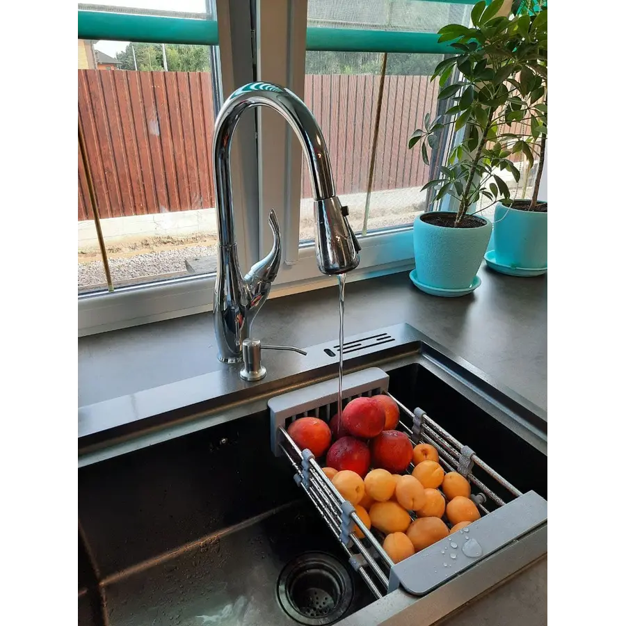 Чорний кошик для мийки Nett KB-3022