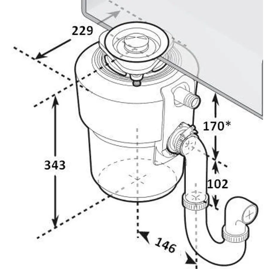 Измельчитель пищевых отходов In-Sink-Erator Model Evolution 250