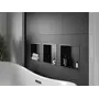 Полиця у ванну кімната вбудована чорна нержавіюча 30 см Nett YB-29