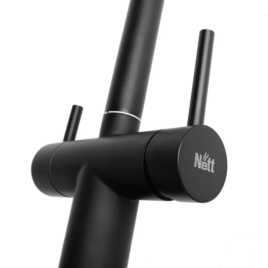 Комбінований змішувач на кухню чорний 4в1 Nett FWB-33