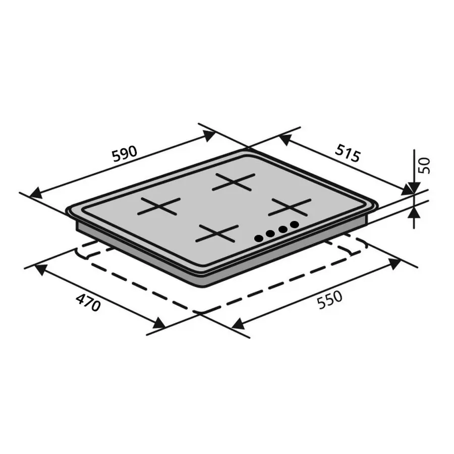 Газовая варочная поверхность на 4 конфорки Nett GS-5952
