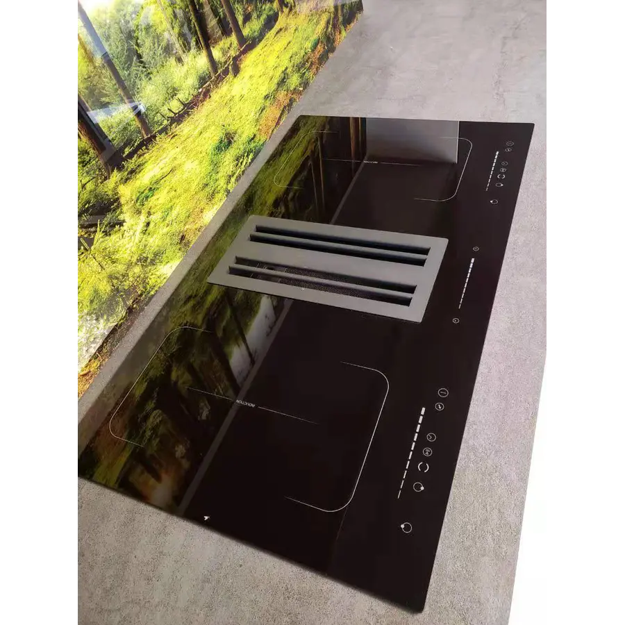 Острівна варильна поверхня з вбудованою витяжкою Nett NG-9052
