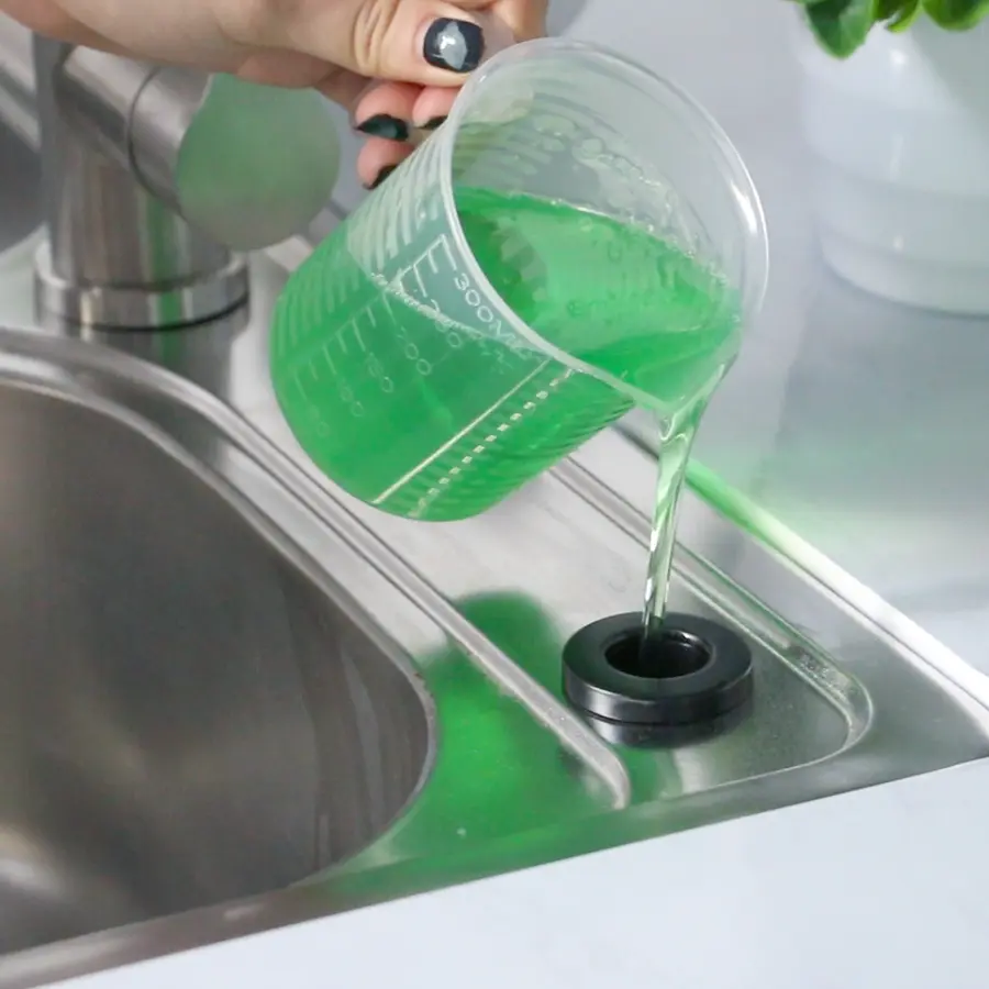 Дозатор для кухонної мийки чорний врізний Nett DFB-300