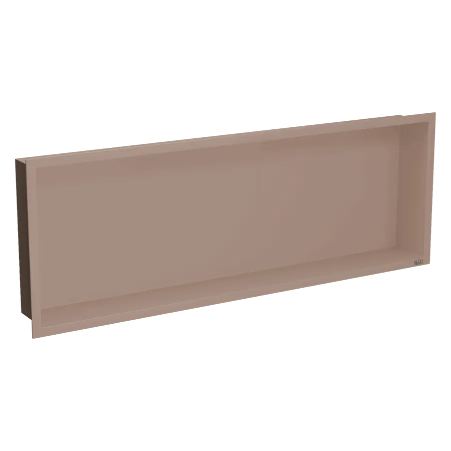 Полиця до ванної вбудована горизонтальна бронзова Nett YBr-92