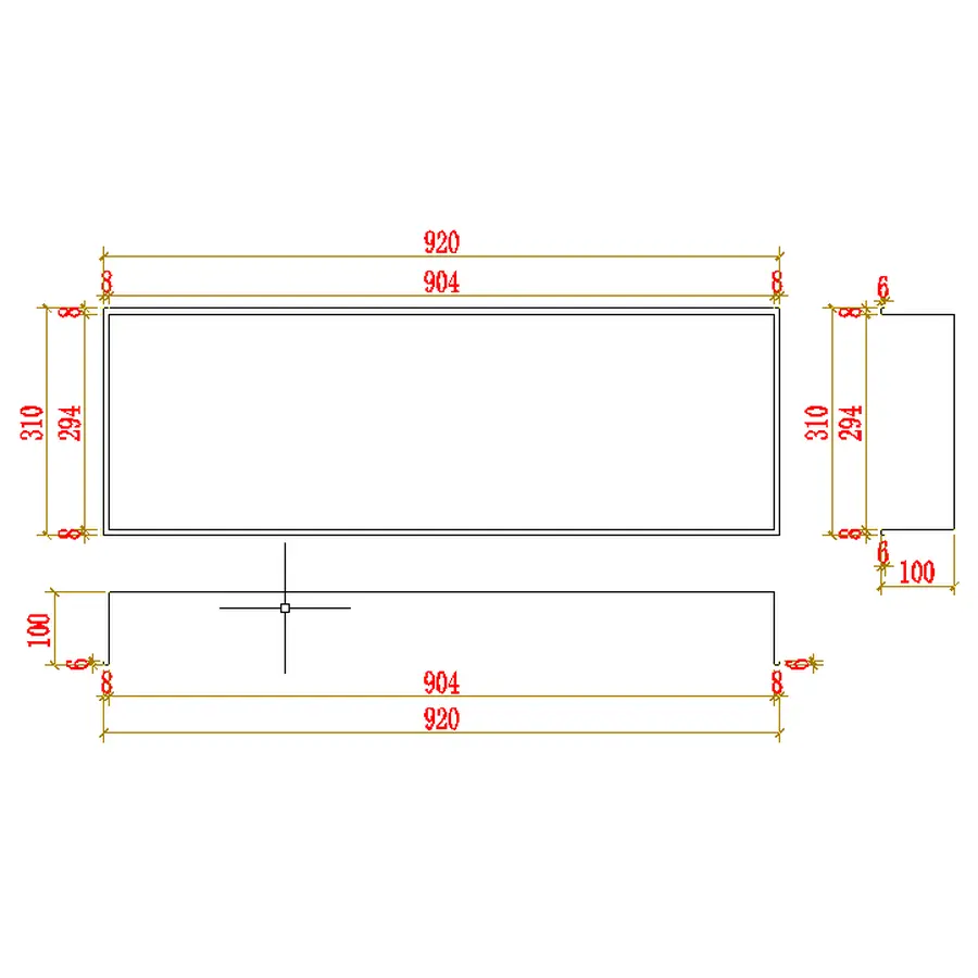 Полиця до ванної кімнати металева горизонтальна біла Nett YW-92